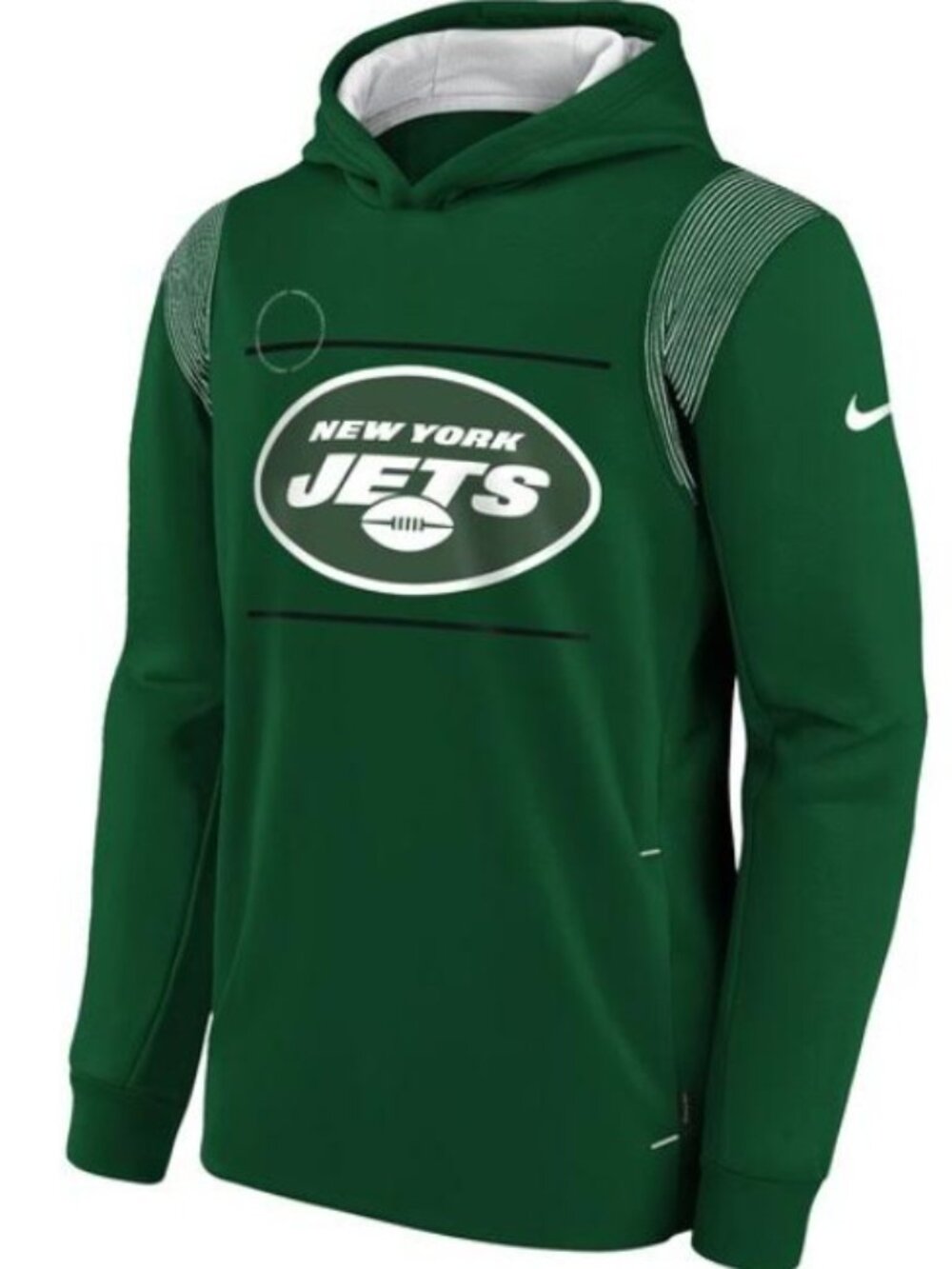 Men's Nike Green New York Jets Sideline Performance Pullover Hoodie, Large (NEW)